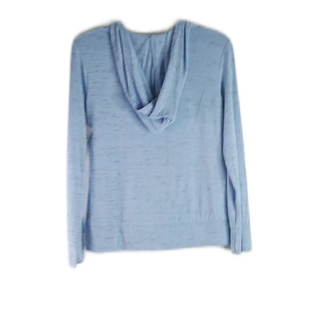 Zella - Long Sleeve Hooded Lightweight Tee - Size Large - Picture 9 of 9